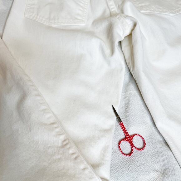 Nili Lotan Juliet High Waist Jeans in Cream Wash Size 25 - Picture 16 of 16